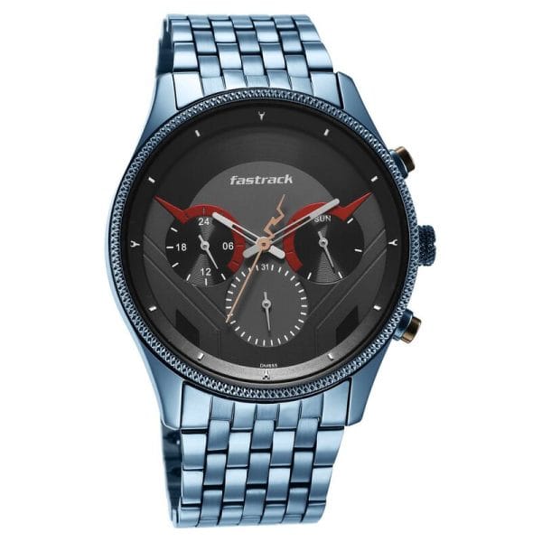 Fastrack NS3286KM03 Thor Quartz Multifunction Grey Dial Metal Strap Watch - Image 3