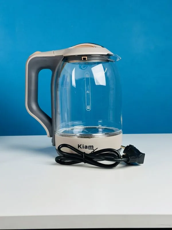 Kiam Electric Kettle BL002 Automatically turns Off – Automatic Over Heat Protection (1.8 L)