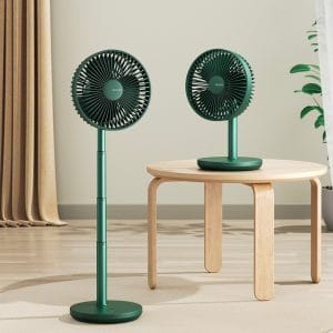 JISULIFE FA13P Rechargeable Desk Fan 8000mAh- Green Color