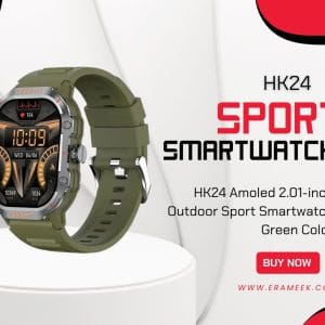 HK24 Amoled 2.01-inch Outdoor Sport Smartwatch – Green Color