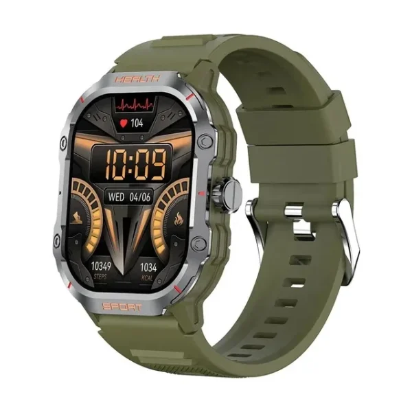 HK24 Amoled 2.01-inch Outdoor Sport Smartwatch – Green Color - Image 2