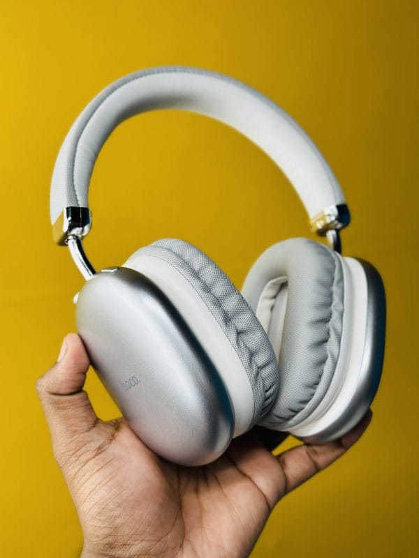 Hoco W35 Max Wireless Headphone- Silver Color - Image 2