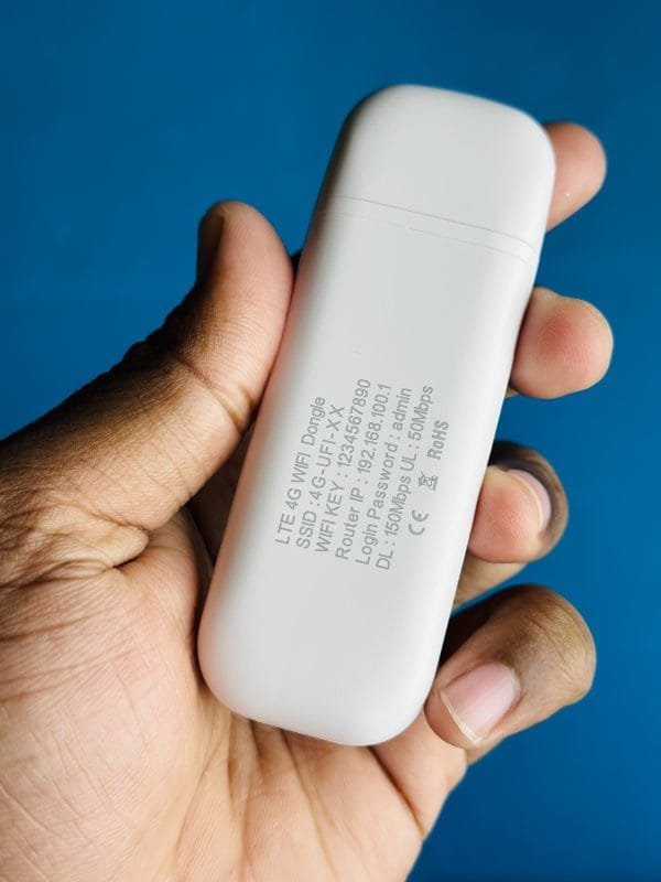 4G LTE WiFi Modem- Support All Bangladesh SIM Cards- White Color - Image 3