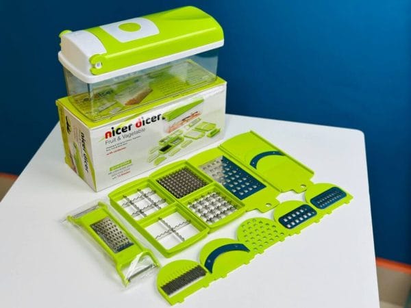 Nicer Dicer 15 In 1 Vegetable And Fruit Chopper With Stainless Steel Blades