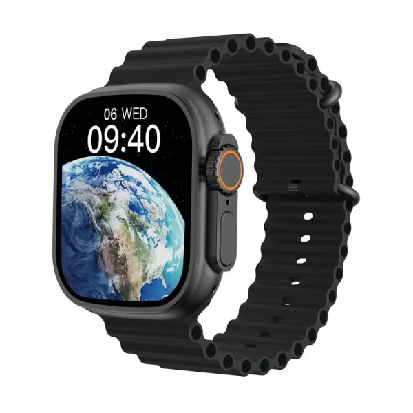 WiWu SW01 Ultra Bluetooth Calling Smart Watch- Black - Image 2