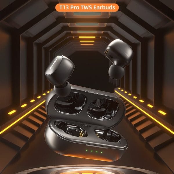 Awei T13 Pro TWS Touch Earbuds – Black Color - Image 2