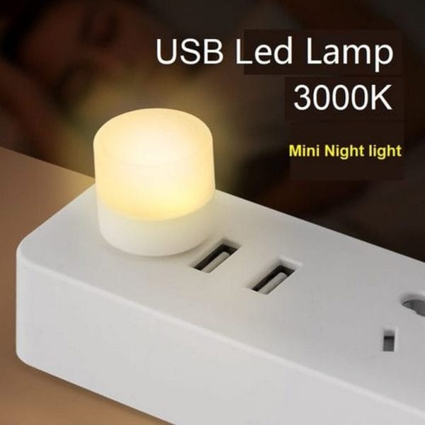 USB Mini LED Night Light (5pcs Pack, Warm)