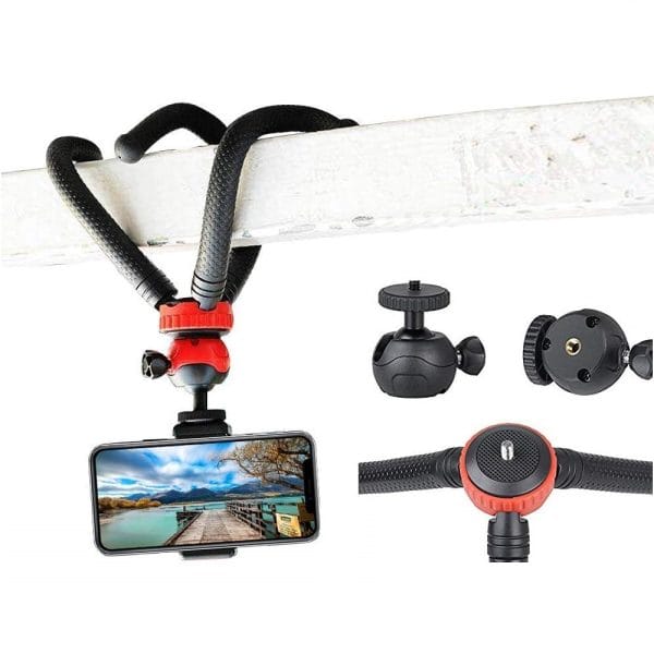 Octopus Tripod With Ball Head- Best For DSLR Or Smartphone Vlogging & Table Stand - Image 2