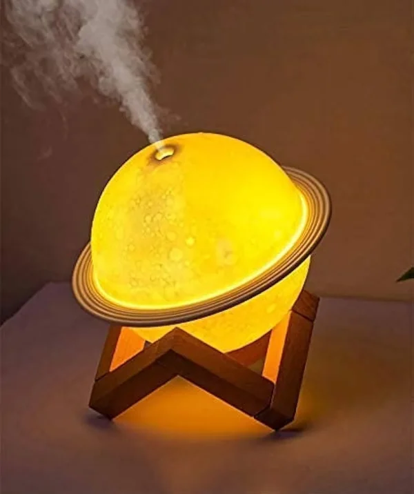 Portable Colorful Ambient Light Planet Humidifier 200ml