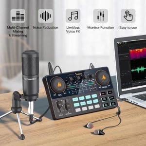 MAONOCASTER Lite Live Streaming Bundle: All-In-One Podcast Production Studio Comes With Digital