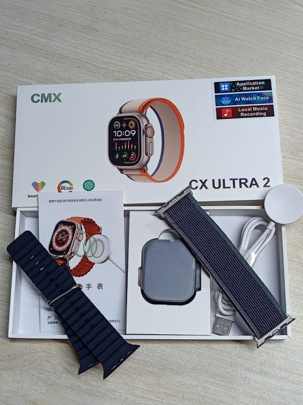 CMX CX Ultra 2 Amoled Smartwatch – Black Color