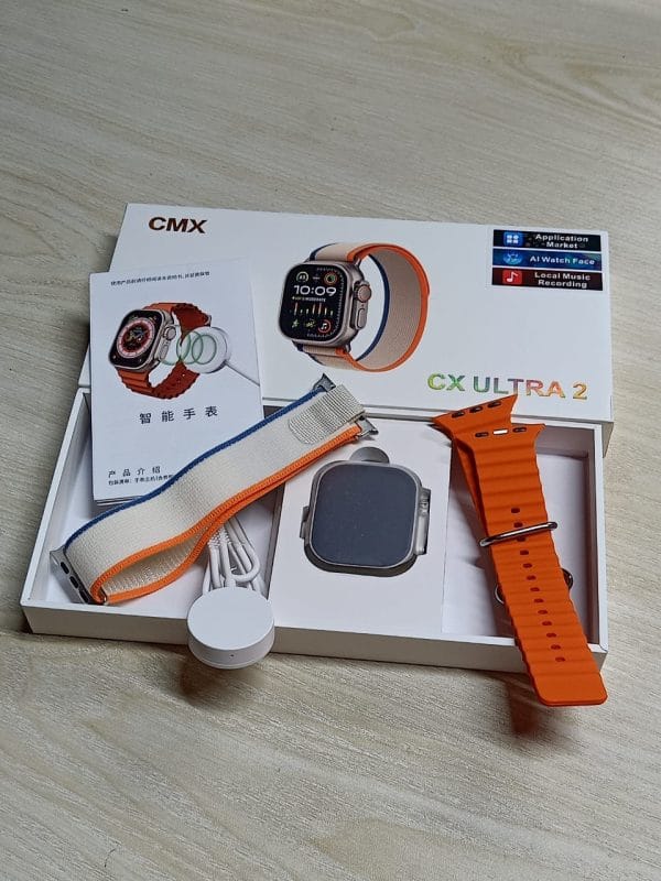 CMX CX Ultra 2 Amoled Smartwatch – Orange Color_Erameek