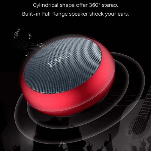 EWA A110 Portable Wireless Bluetooth Speaker -RED Erameek