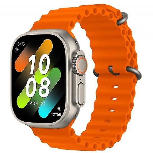 HK8 Pro Max Ultra AMOLED display Smart Watch – Orange Color