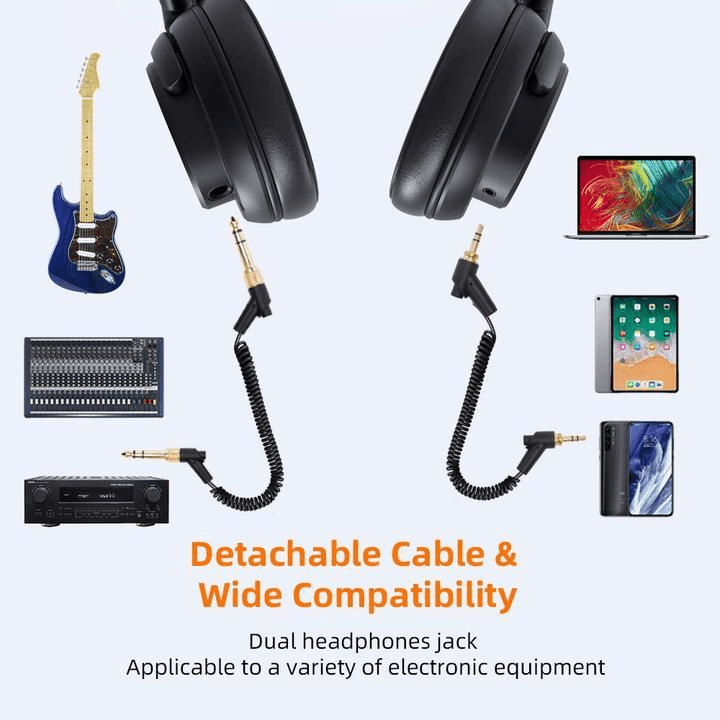 MAONO AU-MH601 Over Ear Stereo Monitor 50MM Drivers Studio Headphones for Music, DJ, Podcast Erameek