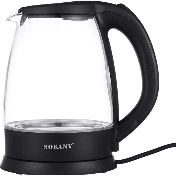 Sokany SK-1097 Glass Electric Kettle 2L 1500W - Image 2