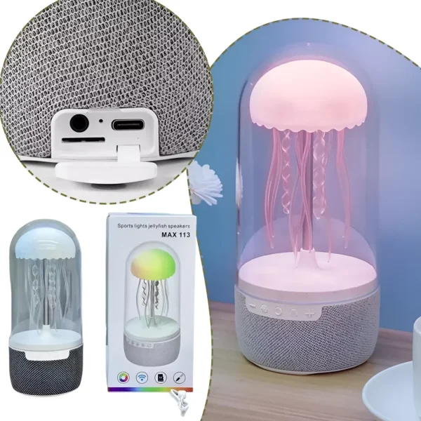 Creative Bluetooth Jellyfish Speaker with Colorful Octopus Lights - Image 2