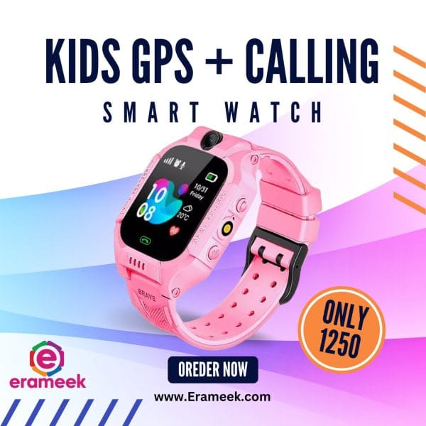 Smartberry C002 Kids GPS + Calling Smart Watch – Pink Color