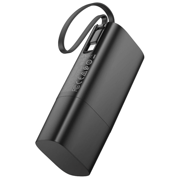 Hoco J148 Handy PD20W 5000mAh Power Bank EU plug – Black - Image 3
